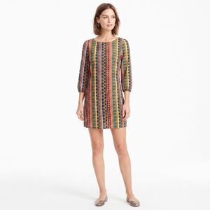 Anthropologie Maude Geometric Orange Mini Shift Dress Size S